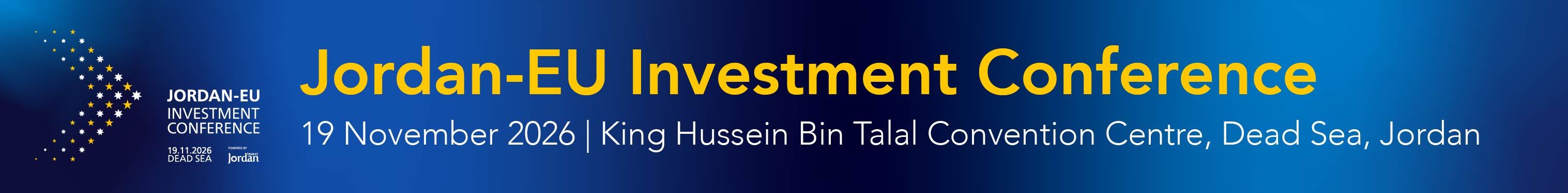 Jordan-EU Investment Conference 2026 | 19 November 2026 | Dead Sea, Jordan